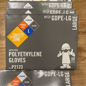 The Safety Zone Latex Free Gloves - Large